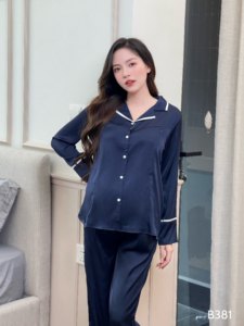 Ensembles de vêtements de maternité de grossesse soie française a une serrure de bébé allaitement B381 prix pas cher respirant absorbant la sueur doux - Product Image 6