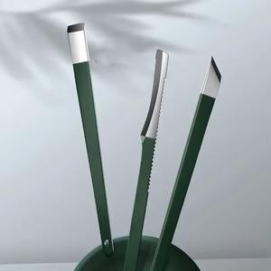 Ensemble d'outils de toilettage portables en acier inoxydable, coupe-ongles avec lame droite pour la manucure, art des ongles verts, coupe-ongles - Product Image 5