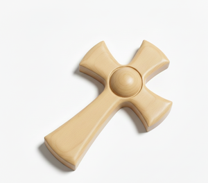 Croix chrétienne murale en bois massif de qualité supérieure, fabriquée à la main, polie, écologique, décoration religieuse pour la maison - Product Image 5