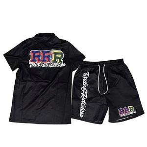 Ensemble t-shirt et short de haute qualité pour hommes nouveau style de mode populaire ensemble haut et short pour hommes - Product Image 5