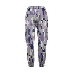 Pantalon cargo de sport décontracté 100% coton taille élastique léger multi-poches de haute qualité avec conception personnalisée - Product Image 2