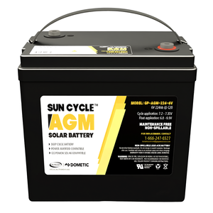 แบตเตอรี่โซลาร์เซลล์แบบปิดผนึก AGM Go Power 6V 224Ah สำหรับระบบโทรคมนาคมและแผงโซลาร์เซลล์ - Product Image 2