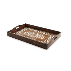 ถาดไม้ทันสมัยถาดเสิร์ฟอาหารเช้าถาดเสิร์ฟอาหารเค้กขนมหวานแบบปรับแต่งได้ - Product Image 5