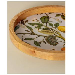 Plato de servicio de madera de calidad superior para uso doméstico y en restaurantes que proporciona durabilidad y apariencia atemporal - Product Image 1