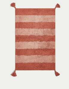 Tapis de bain en coton lavable fait à la main en Inde pour les salles de bains d'hôtel Tapis de bain élégant conçu pour le confort et la durabilité - Product Image 2