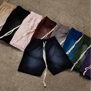 Precio de fábrica 100% algodón 250 g logotipo personalizado lavado ácido dos piezas camiseta de gran tamaño y pantalones cortos conjuntos para hombres precio barato pantalones cortos hombres - Product Image 2