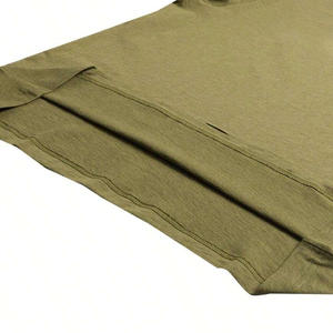 T-shirts doux en coton surdimensionné pour hommes avec logo personnalisé Impression personnalisée Broderie et étiquette de marque - Product Image 5