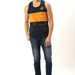 Hecho en alta calidad Made Low Moq Men Tank Top Mejor venta Slim Fit Fitness Wear Men Tank Top - Product Image 4