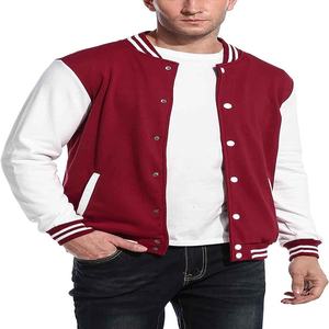 Vente en gros OEM veste de baseball Letterman universitaire à capuche de la meilleure qualité avec bras en cuir col montant saison d'hiver - Product Image 4