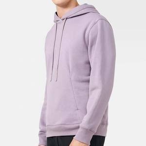 เสื้อฮู้ดผู้ชายสีชมพูอ่อน ผ้าฝ้ายฟลีซ ราคาถูก สไตล์สตรีทแวร์  มีจำหน่าย - Product Image 3