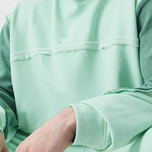 <b>Tech</b> Fleece Thermal Mens Hoodie High Quality Baggy Design with Distressed Raw Edges for Winter Season - Product Image 5