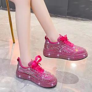 Zapatos Casuales para Mujer 2026, Zapatos Planos con Cordones y Plataforma, Zapatos Deportivos para Mujer y Señora, Zapatos Deportivos con Pedrería - Product Image 3