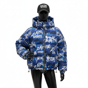 Chaqueta Acolchada Extra Grande para Mujer, Tejido de Poliéster, Panel Acolchado, Sublimación Completa, Logotipo Personalizado, Ropa de Invierno, Chaqueta Acolchada para Mujer - Product Image 1