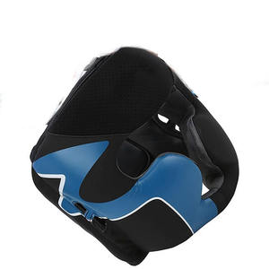 Protector de cabeza de cuero DUAL SPORT Boxing MMA Kickboxing con protección transpirable para Muay Thai SI-HG-028 - Product Image 4