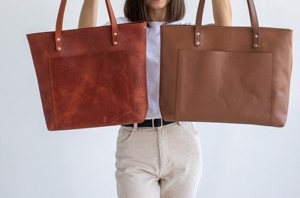 Capacité sac fourre-tout femmes en cuir véritable sac à bandoulière bureau sac à main mode pour la LTB-0258 quotidienne - Product Image 3