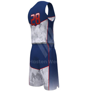 Ensemble de maillots de basket-ball pour hommes en tissu doux respirant et confortable, logo personnalisé, uniforme de basket-ball professionnel - Product Image 2