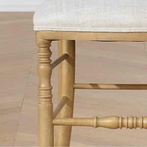 Napoleon Spindle <b>Chairs</b> Made Of Solid Teak Wood <b>High</b> Quality With Upholstery For Dining Room - Product Image 3