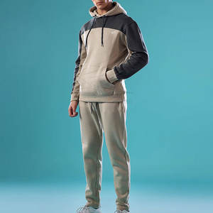 Survêtement pour homme en coton 100% léger, respirant, écologique, à capuche, uni, design personnalisé OEM, vêtements décontractés de haute qualité - Product Image 1