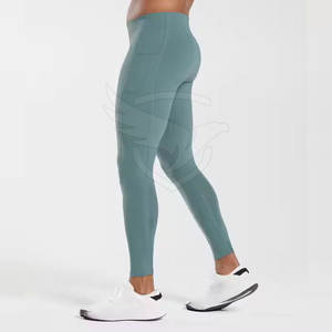 Diseño personalizado Hombres Legging Spandex Poliéster Hecho Hombres Legging Estilo único Hombres Legging - Product Image 2