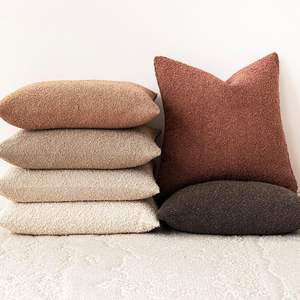 Solid Polyester Knitted Boucle Accent Pillow for Home Decor Sofa Couch <b>Chair</b> Bedroom Living Room Hotel Hospital Use Celebrities' - Product Image 5