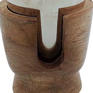 Handcrafted Wood Incense <b>Burner</b> With <b>Silver</b> Metal Bowl Holder Bakhoor Home Decor Gift Middle Eastern Style Elegant Modern Design - Product Image 4