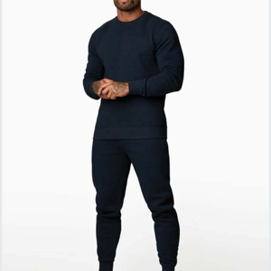 Wholesale Heavyweight Fleece Sweatsuit 2 Piece Hoodie Crewneck Oversized <b>Sweatshirt</b> and Sweatpants Set Jogger Tracksuit for Men - Product Image 5