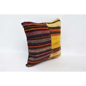 Coussin en soie de luxe 18x18 avec patchwork Kantha multicolore brodé imprimé floral vintage tissé 16x16 coussin décoratif - Product Image 3