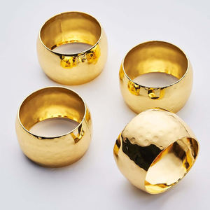 Rond de serviette en métal de qualité supérieure pour mariage et fête d'hôtel décoration accessoires de Table couleur or rond rond rond serviette Table déco - Product Image 5