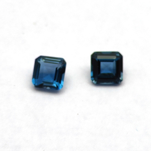 Topacio azul Londres Natural de alta calidad 4,7mm Asscher Cut 0,63 Cts Piedra preciosa suelta azul oscuro Fabricante superior Proveedor Exportador - Product Image 5