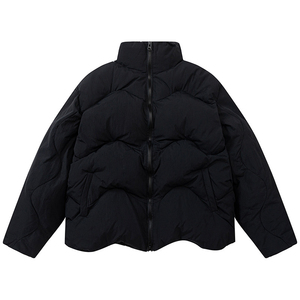 Veste matelassée pour homme, nouvelle mode, couleur unie, respirante, écologique, coupe-vent, style bomber, streetwear décontracté, saison automne - Product Image 5
