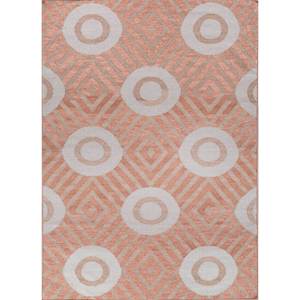 Alfombras Geométricas Clásicas de Lana Roja y Naranja, Tejido Plano de Gran Tamaño 9x12 para Entrada del Hogar, Ideal como Regalo - ADWL-13213 - Product Image 1