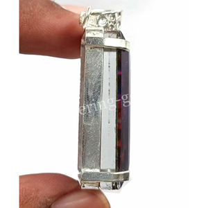 Colgante de plata maciza 925 con esmeralda de amolita natural de 72.15 ct, calidad certificada AAA+ IGL, gemas sueltas, Gem222 - Product Image 4