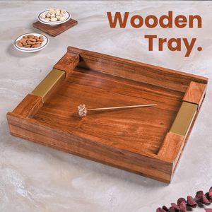 Bandejas de Madera Multiusos para Organizar y Servir, Bandejas Decorativas de Madera de Larga Duración y Súper Calidad al Mejor Precio - Product Image 4