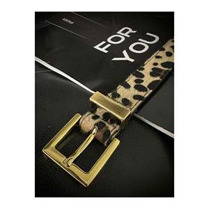 Ceinture pour femme à boucle carrée, ceinture pour pantalon, ceinture pour veste, ceinture pour robe - Léopard - Product Image 2