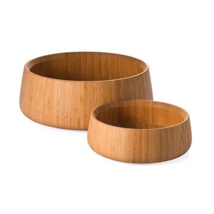 Cuencos anidados Juego de 3 Cuencos de madera reutilizables para servir Fiestas y eventos Vajilla Cuenco de frutas Helado de postre Cuencos para servir - Product Image 3