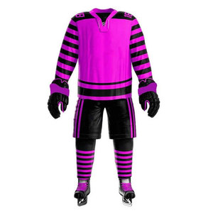 Nouveaux uniformes de hockey sur glace personnalisés, confortables et à séchage rapide, avec impression numérique du logo sur le devant et le dos. - Product Image 2