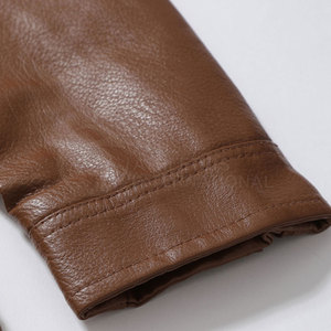 <b>Men</b> Leather <b>Jacket</b> High Street <b>Slim</b> <b>Fit</b> Customized <b>Men</b> Leather <b>Jacket</b> 2026 <b>Men</b> Hot Sale Genuine Leather <b>Jackets</b> - Product Image 5