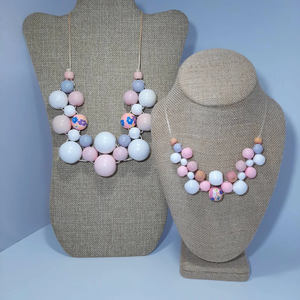 New Released Wedding Gifted Round Shaped <b>Beads</b> <b>Wooden</b> Necklace Chunky Fashion Necklace <b>Wooden</b> Necklace <b>Bracelet</b> Earrings Jewelry - Product Image 4