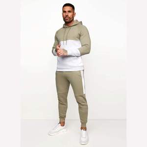 Sweat-shirt de sport pour homme à manches longues et capuche, grande taille, ensemble de survêtement uni brodé pour la course en hiver - Product Image 3