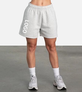 กางเกงขาสั้นเล่นยิมของผู้หญิงทำจากผ้าฝ้ายระบายอากาศได้ดีเหมาะสำหรับใส่เล่นฟิตเนสออกกำลังกาย - Product Image 2