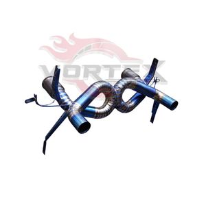 Système d'échappement Catback avec convertisseur catalytique en titane Vortex pour LAMBORGHINI HURACAN EVO 5.2, tuyau d'échappement en titane de course - Product Image 1