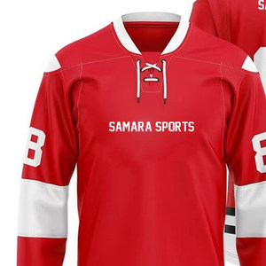 Equipo deportivo de alta calidad, logotipo personalizado, camisetas de hockey impresas por sublimación, camiseta de hockey sobre hielo para jóvenes - Product Image 2