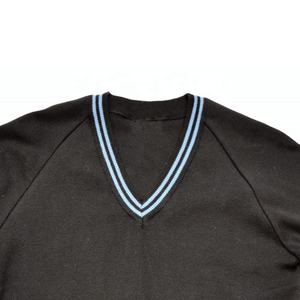 Pull d'uniforme scolaire haut de gamme en mélange de coton, doux et respirant, tricoté pour étudiants, fournisseur en gros - Product Image 2