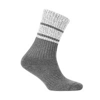 Chaussettes unisexes décontractées en coton naturel anti-allergique, respirantes, à double couche tissée, anti-ampoules, de haute qualité, turques, GRIS FONCÉ