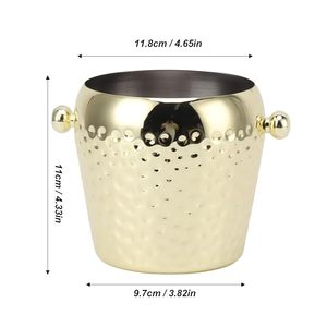 Great quality in reasonable price Home Aluminum Ice <b>Bucket</b> Everyday Bar <b>Wine</b> Champagne Cooler Party Table Beverage Holder - Product Image 3