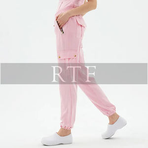 Scrubs Medic Scrub Uniforms Conjuntos de enfermería spandex contraste Cartoon Scrub Tops por Raw To Fine - Product Image 6