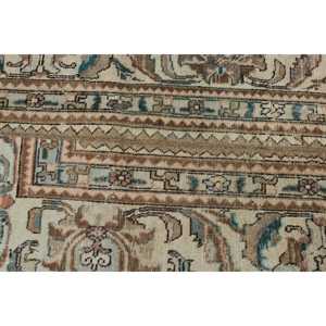 3.3x3.5 ft Turkish Rug, Vintage Rug, <b>Brown</b> Southwestern <b>Wool</b> Rug - Product Image 5