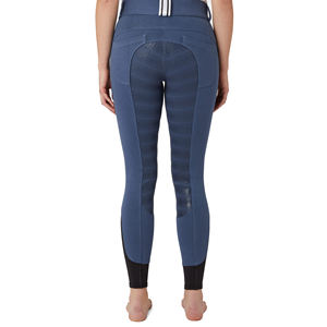 Ropa ecuestre con estampado de silicona personalizado, pantalones de color azul claro, pantalones de rendimiento, mallas para montar a caballo para mujer - Product Image 2