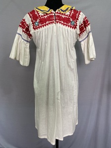 Vestidos de verano para mujer Tela de algodón Lino Vestido estampado Cuello en V Almohadilla en el pecho Delgado MIDI Vestido personalizado para mujer Vestidos Coreanos - Product Image 2