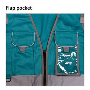 Gilet de sécurité haute visibilité personnalisé avec logo, classe 2, vert, usine, séchage rapide, résistant à l'usure, vêtements de travail réfléchissants pour la construction industrielle - Product Image 5